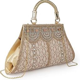 PU Elegant Unique PartyFashionable Fancy Design Clutch Gold Chain Strap Crossbody Bag For Women-image-49