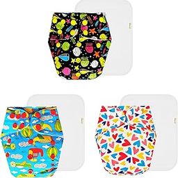 Dumbledo Premium Cloth Diaper with Cotton Insert (Pack of 3) | Soft & Gentle | 6-Layer Absorbent Pad | Travel Friendly | Worry-Free Diapering | 3 Months – 3 Years | Unisex Baby-image-41