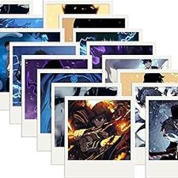 Solo Leveling Anime Photo Card Set | 12 Cards + 4 Freebies | Sung Jin Woo Poster, Matte Paper, Size 4×3.5 inches-13