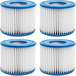 LYJHKJ Type VI Inflatable Hot Tub Filters Cartridge and SPA Filters Replacements Compatible with Coleman Saluspa 90352E 58323 90427E, Lay-Z-Spa Hot Tub Filter Cartridge, 4 Pack-image-49