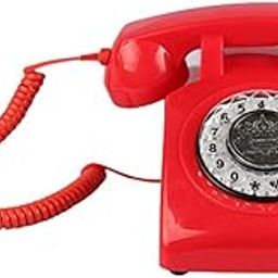 MYADDICTION Rotary Retro Rotary Dial Bell Desk Telephone red | Home Telephones & Accessories | Corded Telephones | consumerelectronics-picture-10