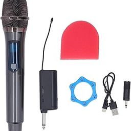UHF Portable Wireless Microphone with receiver, Wireless Mic for Singing, Speeches & Events - Cordless Mic Compatible with Karaoke Machines, Computers, PA Systems Handheld for Musicians and Singers-11