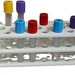 Laboratory Test Tube Rack, 3-Tier, 31 Tubes Capacity, 13mm Diameter, Polypropylene (Pack of 1)-28