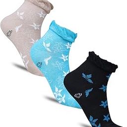 Socks For Women's Cotton Casual Ankle Length (Pack of 3)-image-66