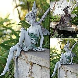 Resin Fairy Statue Fountain Decorative Figurine Porch Angel Sculpture White'|Home & Garden| Yard, Garden & Outdoor Living| Garden Decor| Statues & Lawn Ornaments'-image-43