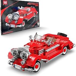 MD TOY VILLA Vintage Car Blocks Set (334 Pieces) Highly Detailed Antique Car Model with Guidebook Learning & Educational Toy Play Set-5