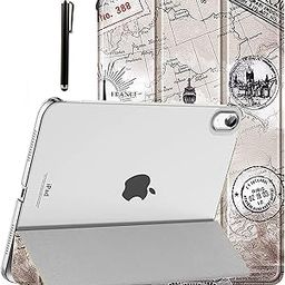 ProElite Cover for Apple iPad (A16) 11th/10th Generation (2025/2022) Cover Case, Transparent Smart case for iPad 11th/10th Gen 2025/2022 (Supports Auto Sleep Wake) with Stylus Pen, Eiffel-9