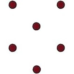 Comet Busters Round Maroon Bindi With Black Border (5mm) (BIN989)-68