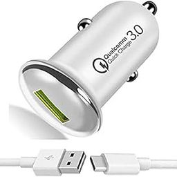 Fast Car Charger for OnePlus 10R 150W Car Charger Adapter | High Speed Rapid Fast Quick Charge 3.0 | Qualcomm QC Smart Portable Charging with Quick Charge 3.0 |Single USB Port Car Mobile Charger With 1 Meter Type-C USB Fast Charging Cable (3.1 Amp, SH1, Multi)-picture-10