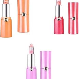 Bnf® Clear Jelly Temperature Change Color Lipstick Flower Inside Pink Shade Set|Health & Beauty | Makeup | Lips | Lipstick-image-17