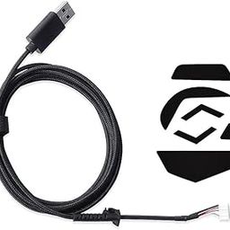 HUYUN USB Mouse Cable Mice Line & 1 Set Mouse feet Compatible for logit G502 Hero G502 Wired Mouse Plug and Play Mouse Cable-image-28