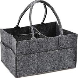 BISHWAS Baby Diaper Caddy Bag For Smart Mother, Foldable and Portable caddy organizer Felt Storage Basket-image-39