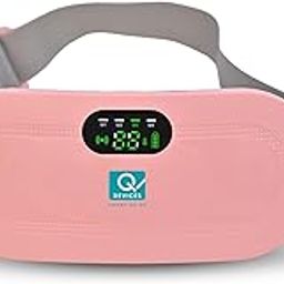 Q DEVICES Menstrual Heating Pad for Cramps, 3 Heat Levels & 4 Massage Modes, Portable Period Pain Relief Belt, Rechargeable, Safe - Auto-Off 30min-image-4