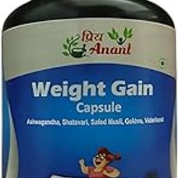 PRIYA ANANT Weight Gain Capsules Ayurvedic Mass Appetite Booster Increase Body Weight Naturally 60 Veg Capsules-image-63