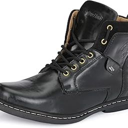 Robust-X ™ Leather BAB980 Trendy Tough Heavy Duty Lace Ups High Ankle Length Mens Casual Boots-image-81