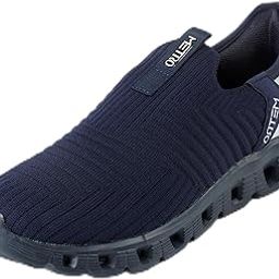 metro Women's Navy Blue Slip On Closure Sports - Running Shoes with Flat Sole UK/7 EU/40(36-51)-picture-7