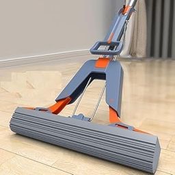 KRLZ Butterfly Head Floor Cleaner - Magic Mop - Stainless Steel Telescopic Handle - Absorbent Sponge Mop Home-13