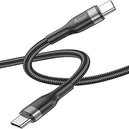 BURAAQ 100W Braided Type C To Type C| C To C Cable Fast Charging| Compatible with Tabs & Phones Like iPhone, Samsung, Mi, Realme, Oppo, One Plus, Vivo & More| 1M-image-119