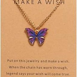 New Fancy Koean Style MAW Butterfly Necklace With Chain For Girls And Women.-image-32