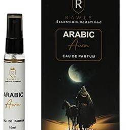 RAWLS Arabic Aura Perfume for Men & Women, 10ml | Pear, Jasmine, Vanilla & Cedarwood | Long-Lasting Eau de Parfum for All Skin Types-43