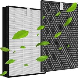 HASTHIP® 2Pcs Air Purifiers Filter for Philips FY-1410 True HEPA Filter, FY-1413 Active Carbon Filter, Replacement Filters for Phillips Air Purifier Series 1000 AC-1211, AC-1215, AC-1217-10