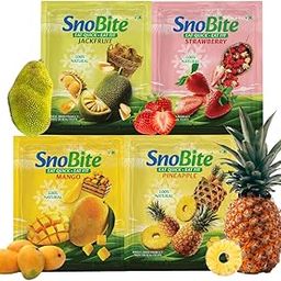 Snobite Freeze-Dried Fruit | Mango, Pineapple, Strawberry, Jackfruit | Pack of 4 | 100% Natural, Crispy, Healthy Snack, No Sugar Added, Gluten-Free, Snacks for Kids and Adults-image-97