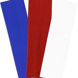 Fecawd 3PCS Headbands for Women Non Slip Elastic Sweat Hairbands Fashion Sports Hair Bands Soft Cloth Fabric Stretchy Headband for Workout Yoga Running-image-6