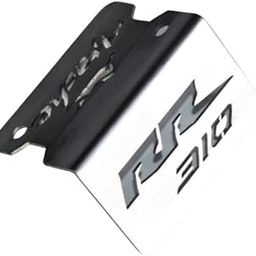 OBEROI'S TRADERS Brushed Stainless Steel Front Disc Brake Master Cylinder Guard for Apache RR310-23