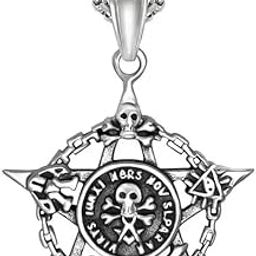 Pendant for Men Star Black Silver chain for men Boys boyfriend gents locket Necklace for men Boy girls Women Stainless Steel neck chain lockets mens chains fashion Long Stylish Birthday 70-image-72