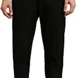 Men's Cotton Slim Fit Trouser Style Pyjama | Button Waist | Partial Elastic-image-0