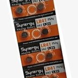 LR41 AG3 1.5V Alkaline Button Cell Batteries, 192/192A, Pack of 10-image-0