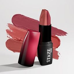 Staze 9To9 3 In 1 Matte Lipstick | 3 Unique Shades In 1 | 12 HRS Long Lasting, Transferproof | Non-Drying Formula With Intense Color Payoff | 03 Caramel Rose | 3.8 G-picture-9