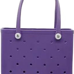 The Style Sutra Beach Tote Bag Washable for Women Beach Bag Organizer for Beach Pool Outdoor Purple| Womens Handbags & Bags| Womens Handbags & Bags|1 Beach Hole Bag-33