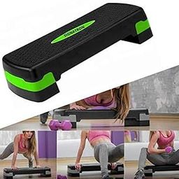SIGNATRON Fitness Stepper Board 2 Floor Aerobics Board Adjust Sports Bodybuilding Exercise Stepper Fitness Equipment (11-20CM) (Green, Large (10CM - 15CM))-image-83