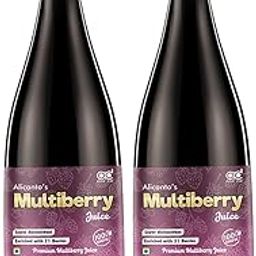 ALICANTO DRUGS Alicanto's Multiberry juice With 21 Different Berries & 7 Herbs - Immunity Booster | 100% Natural Herbal Juice | Sugar Free | Pack of (2)-image-36