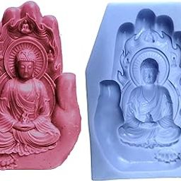 ANF Palm Buddha Pattern Silicone Mold DIY Resin Cement Flexible and Reusable Silicone Mold-image-91