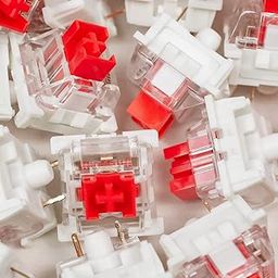 OUTEMU Red Switch 3-Pin Key Switch Replacemen - Cherry MX Equivalent DIY Replaceable Switches for Mechanical Gaming Keyboards(70PCS)-image-66