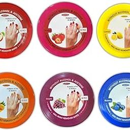 192Pcs Nail Polish Remover Round Pads Nail Paint Removing Wet Wipes, Multi-Fruit Flavored Nail Enamel Removal Tissue, (6 Boxes)-image-45