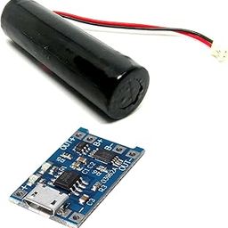 INVENTO 1Pcs 3.7V 3200mAh 18x65mm Li-ion Lithium-ion Rechargeable Battery with TP4056 battery charger module-28