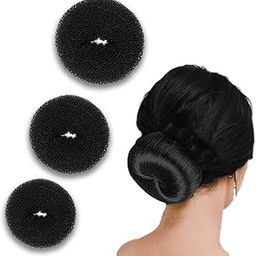 Hair Donut Bun Maker for Women & Girls - Puff Juda Bun Shaper - Hair Accessories for Women - Pack of 3 (Small, Medium & Large)-image-36