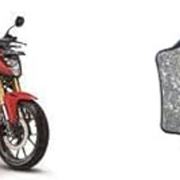 WHEEL DRIVE COMPATIBLE WITH Honda Cb 300F 1 Pair of Rear Brake Pad 2022 Model (Black)-picture-25