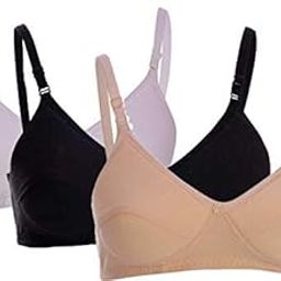 Women's Cotton Padded Non-Wired Regular Bra (Pack of 3)-image-43
