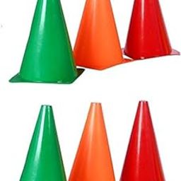 Boundary Cones for Cricket 6 Inch Agility Marker Soccer Football Cones Multicolor (Set of 6)-image-87