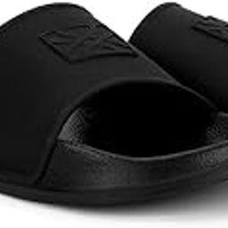 Men's Spliced Logo Casual Slippers-picture-24