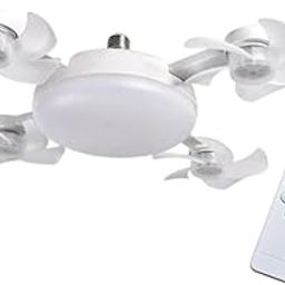 LOOM TREE® Ceiling Fan with Light and Remote Control Decor LED Light for Bedroom Indoor 4 Heads Fan 55cm | Lamps Lighting & Ceiling Fans | Ceiling Fans-image-63