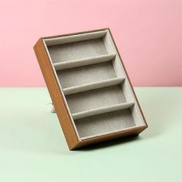 CLUB BOLLYWOOD® Wooden Jewelry Watches Sunglass Show Tray Eyeglasses Eyewear Storage Case wood color | Vision Care | Eyeglass Cases-picture-13