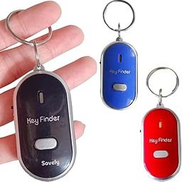 SOVELY Products Wireless Key Finder Keychain Electronic Anti-Theft Ellipse Plastic Key Search AntiLost Device Car Key Chain, KeyFinder with LED Light and Sound Control Anti-Lost Keychain-image-55