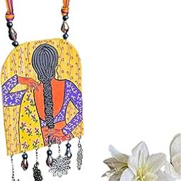 Jewellery Ada Urban Naari Bohemian Multi Color Handmade & Hand Painted Necklace for Girls & Women (KHJ-AMZ-NP-114)-image-48