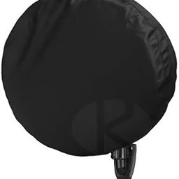 KHOOBREZ Polyester Waterproof, Indoor and Outdoor Half Size Table Fan Cover Half Size Ceiling Fan Cover Free Size Cover (HFC-B1) (Black)-14