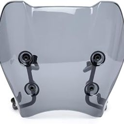 TVS Ronin Windshield Visor | Stylish Wind Deflectors and Protector, Modern Retro Style 2 Wheeler Bikes Clear Visor in Smokey Grey-15